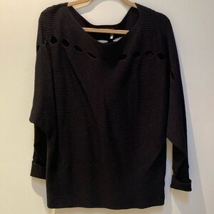 Black 1 State cut out sweater.  Large